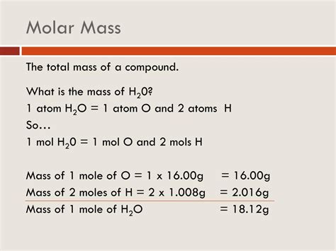 molar mass h2o|formula mass of h2o.